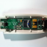 PCB for main circuit, nestled into the injection molded plastic shell